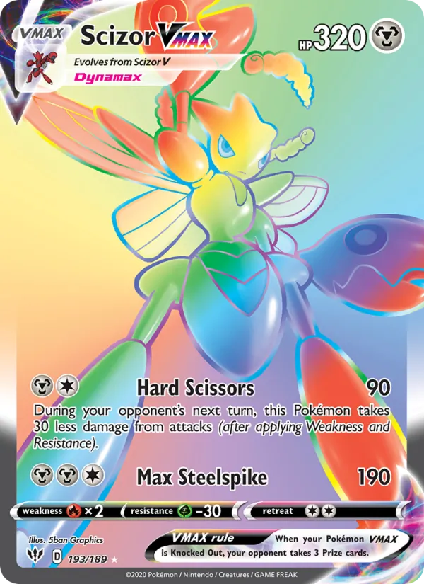 Scizor VMAX — Darkness Ablaze #193 (Pokémon TCG card)