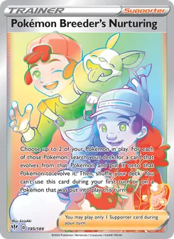 Pokémon Breeder's Nurturing (Darkness Ablaze #195)
