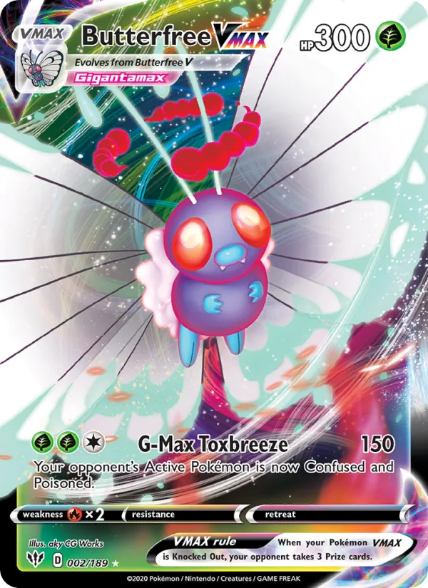 Butterfree VMAX — Darkness Ablaze #2 (Pokémon TCG card)