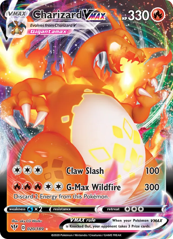 Charizard VMAX — Darkness Ablaze #20 (Pokémon TCG card)