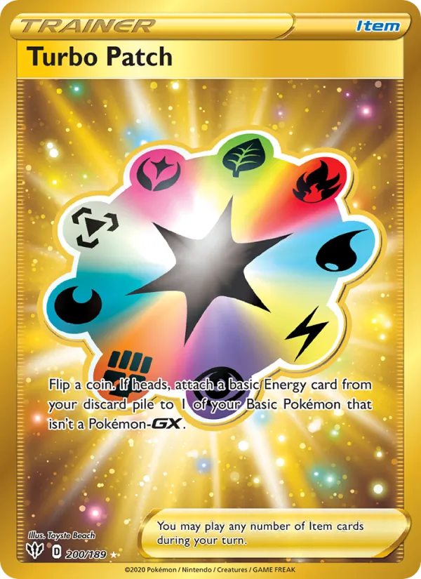 Turbo Patch — Darkness Ablaze #200 (Pokémon TCG card)