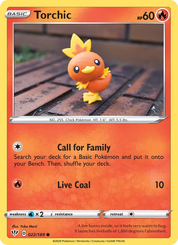 Torchic — Darkness Ablaze #22 (Pokémon TCG card)