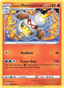 Galarian Darmanitan (Darkness Ablaze #28)