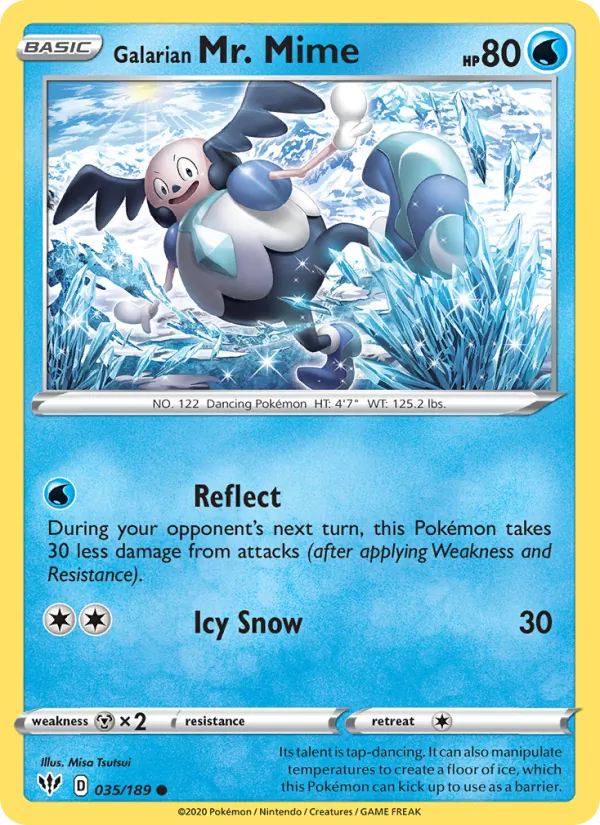 Galarian Mr. Mime — Darkness Ablaze #35 (Pokémon TCG card)
