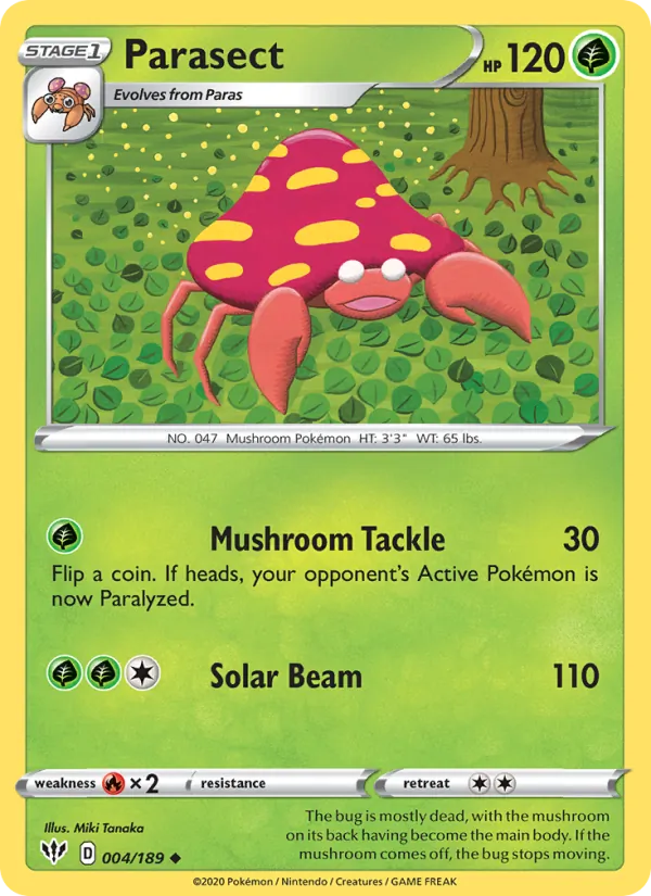 Parasect — Darkness Ablaze #4 (Pokémon TCG card)