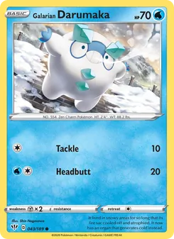 Galarian Darumaka (Darkness Ablaze #43)