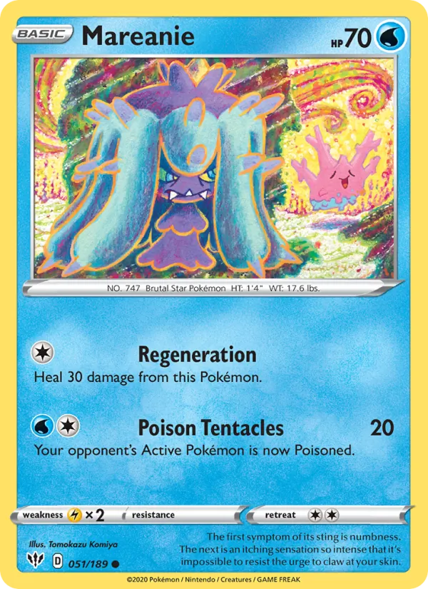 Mareanie — Darkness Ablaze #51 (Pokémon TCG card)