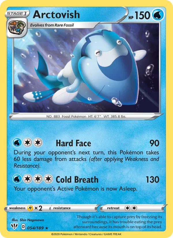 Arctovish — Darkness Ablaze #54 (Pokémon TCG card)