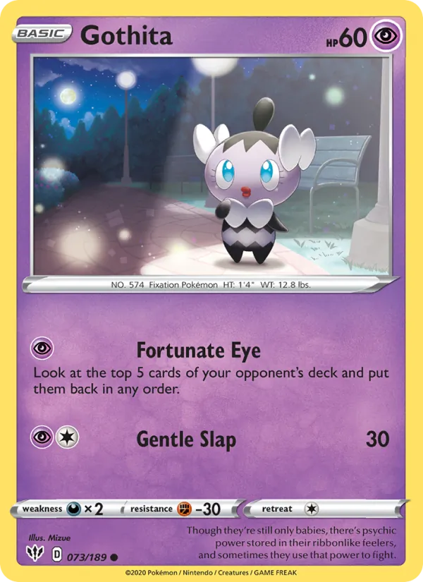 Gothita — Darkness Ablaze #73 (Pokémon TCG card)
