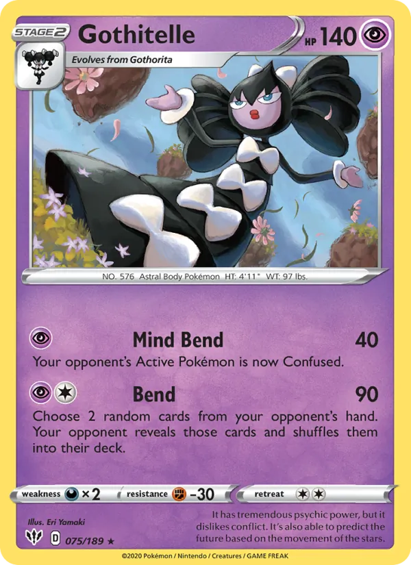 Gothitelle — Darkness Ablaze #75 (Pokémon TCG card)