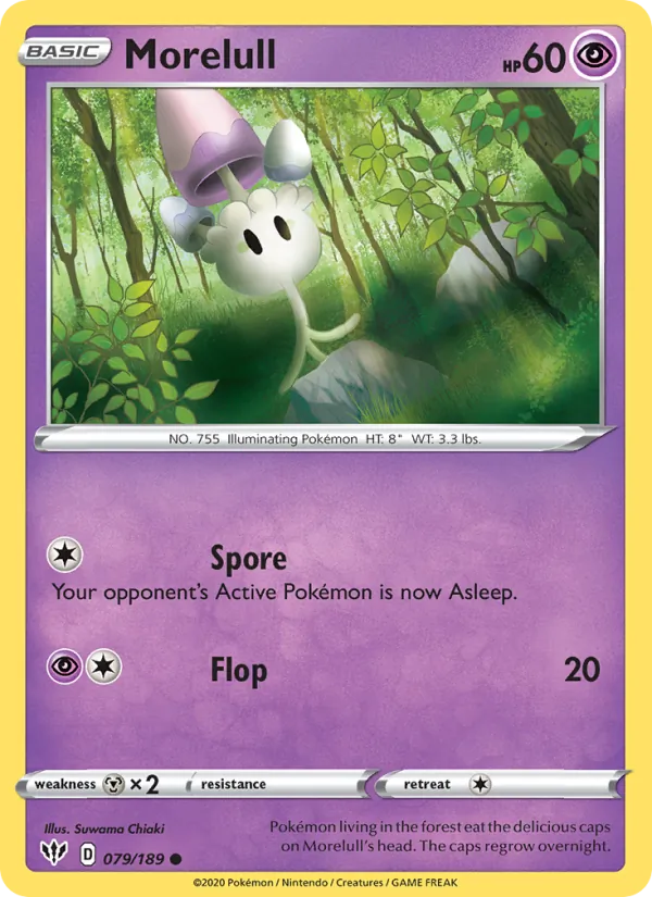 Morelull — Darkness Ablaze #79 (Pokémon TCG card)