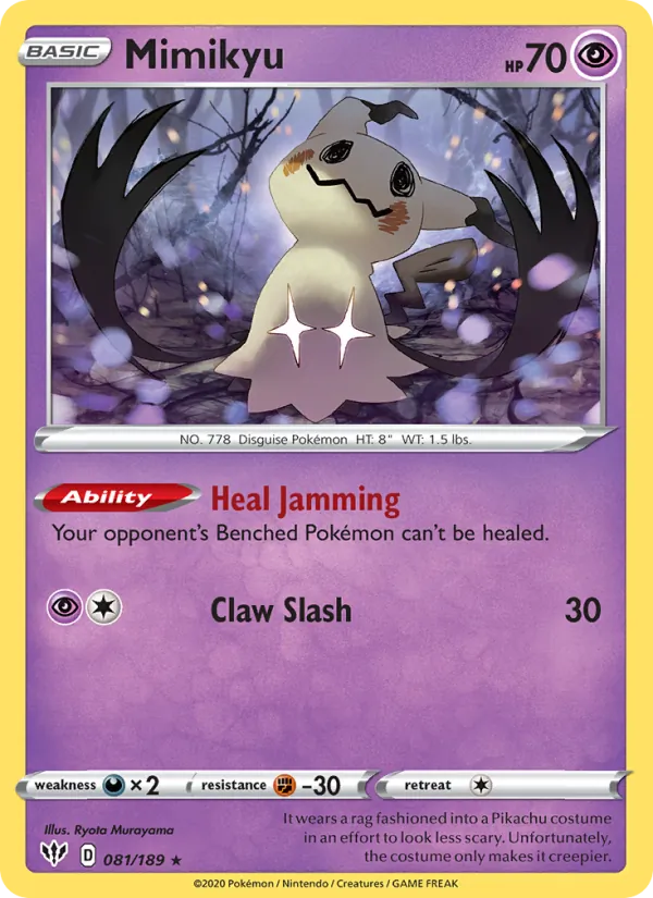 Mimikyu — Darkness Ablaze #81 (Pokémon TCG card)