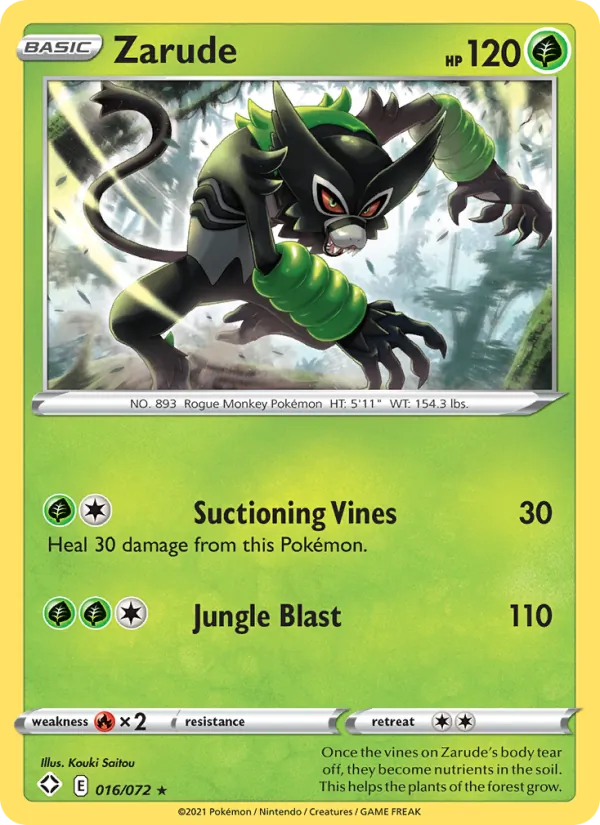 Zarude — Shining Fates #16 (Pokémon TCG card)