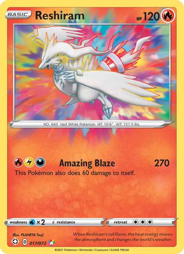 Reshiram — Shining Fates #17 (Pokémon TCG card)