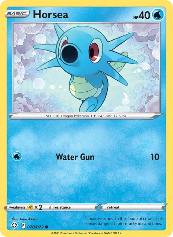 Horsea — Shining Fates #20 (Pokémon TCG card)