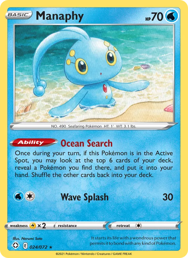 Manaphy — Shining Fates #24 (Pokémon TCG card)