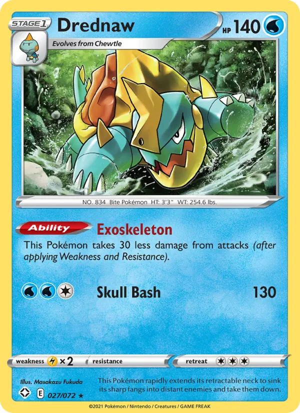 Drednaw — Shining Fates #27 (Pokémon TCG card)