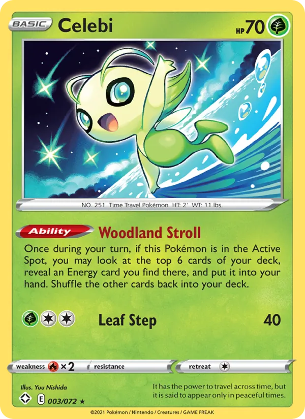 Celebi — Shining Fates #3 (Pokémon TCG card)