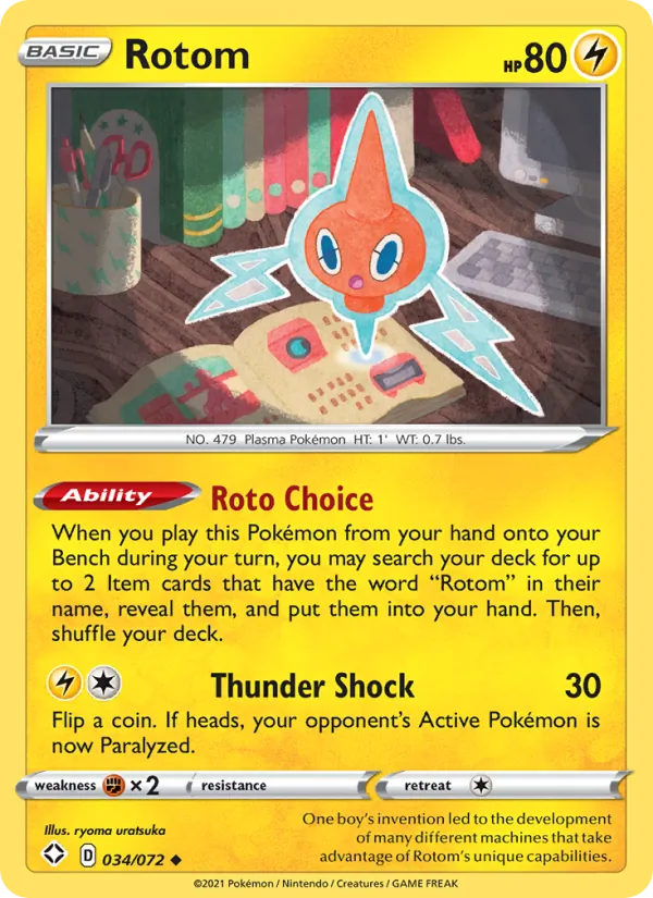 Rotom — Shining Fates #34 (Pokémon TCG card)