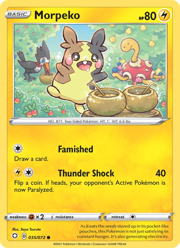 Morpeko — Shining Fates #35 (Pokémon TCG card)