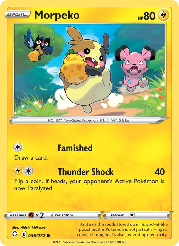 Morpeko — Shining Fates #36 (Pokémon TCG card)