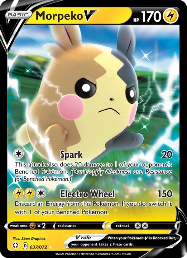 Morpeko V — Shining Fates #37 (Pokémon TCG card)
