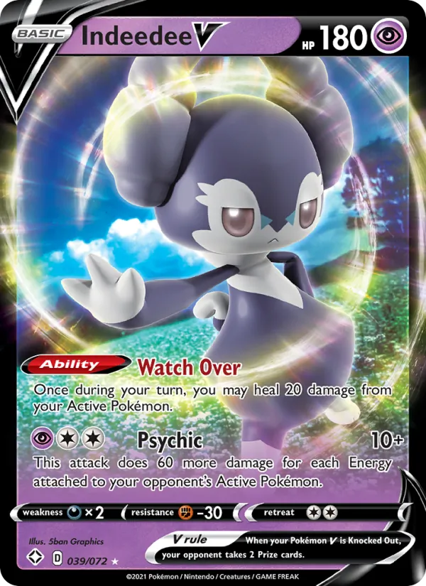 Indeedee V — Shining Fates #39 (Pokémon TCG card)