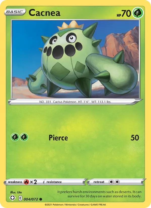 Cacnea — Shining Fates #4 (Pokémon TCG card)