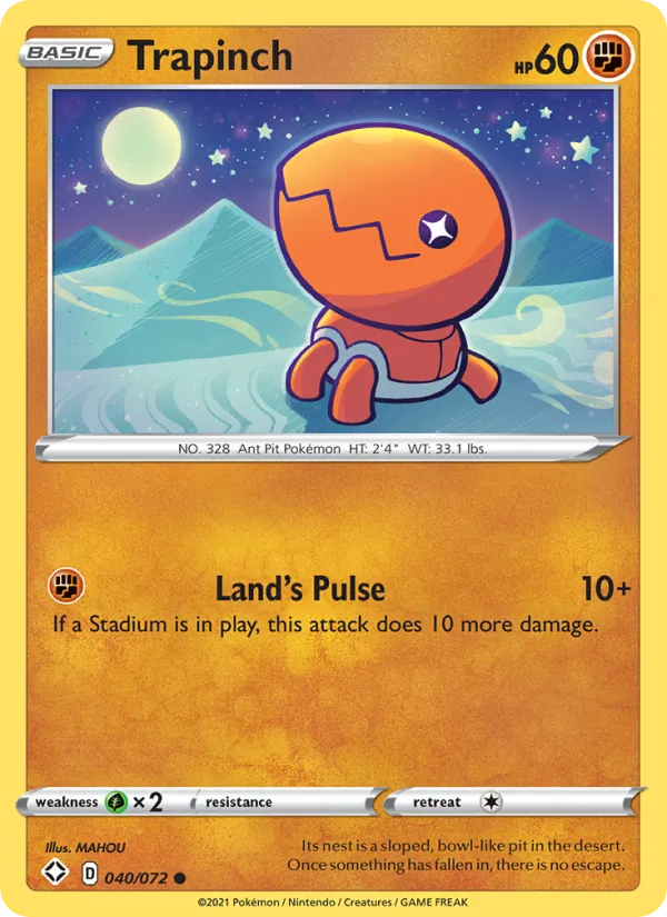 Trapinch — Shining Fates #40 (Pokémon TCG card)