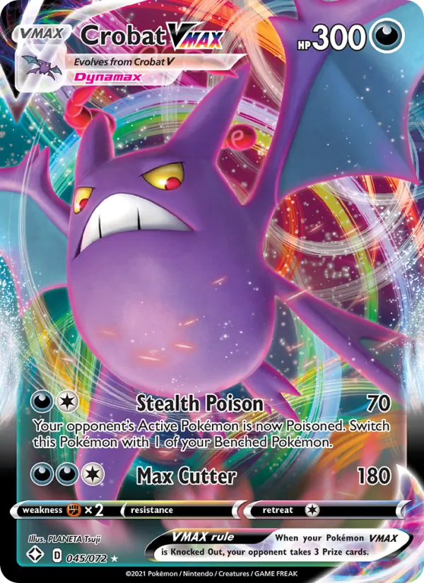 Crobat VMAX — Shining Fates #45 (Pokémon TCG card)