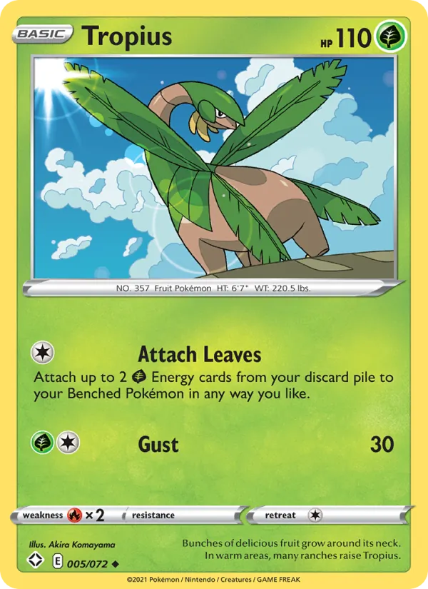 Tropius — Shining Fates #5 (Pokémon TCG card)