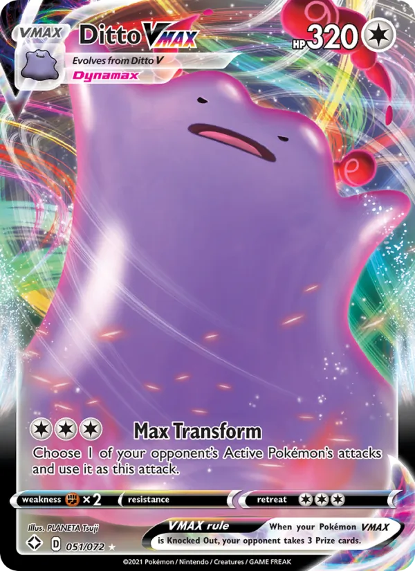 Ditto VMAX — Shining Fates #51 (Pokémon TCG card)