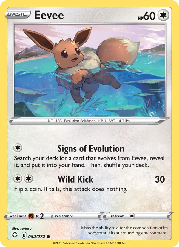 Eevee — Shining Fates #52 (Pokémon TCG card)