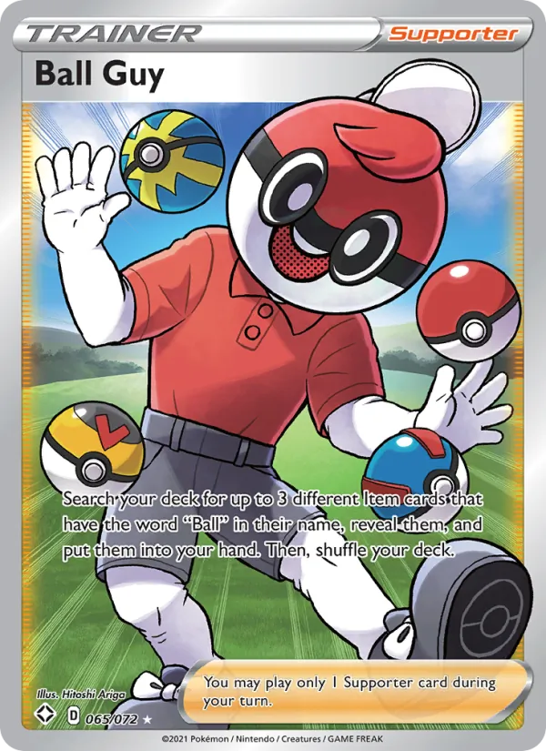 Ball Guy — Shining Fates #65 (Pokémon TCG card)