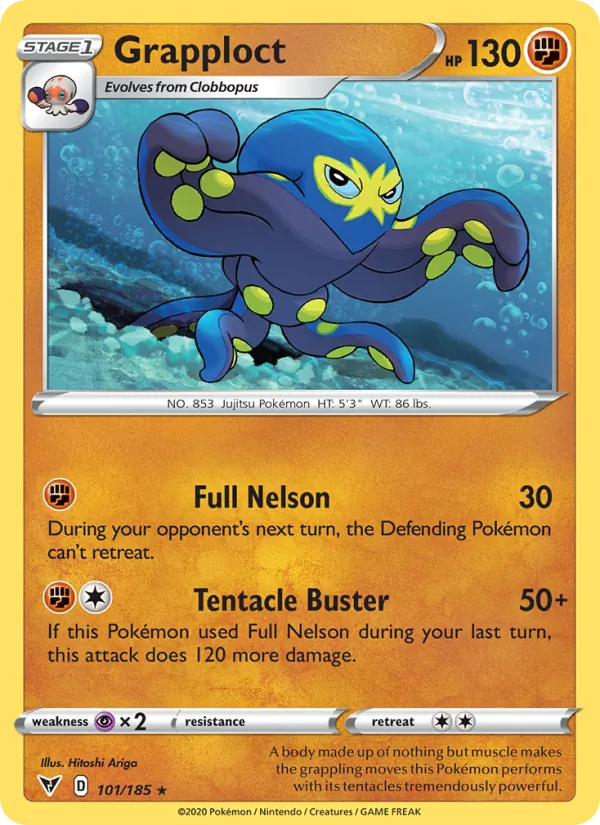 Grapploct — Vivid Voltage #101 (Pokémon TCG card)