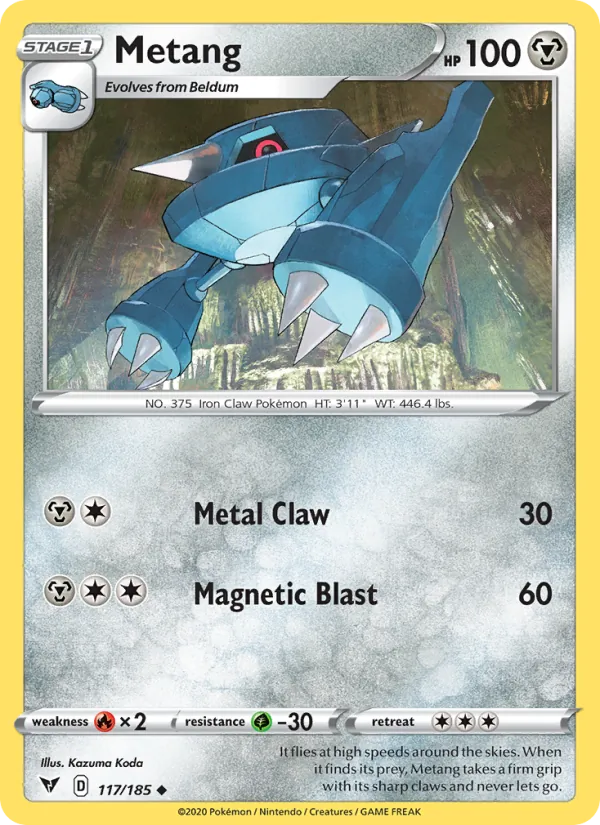 Metang — Vivid Voltage #117 (Pokémon TCG card)