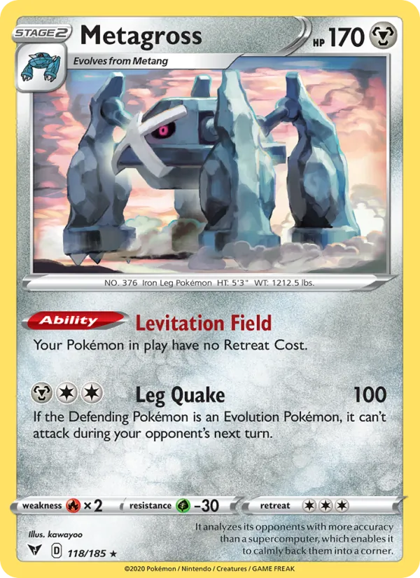 Metagross — Vivid Voltage #118 (Pokémon TCG card)