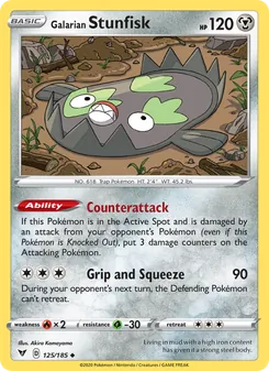 Galarian Stunfisk (Vivid Voltage #125)