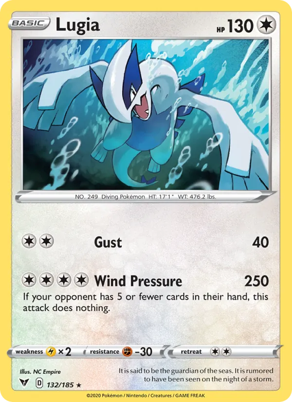 Lugia — Vivid Voltage #132 (Pokémon TCG card)