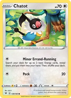Chatot (Vivid Voltage #139)