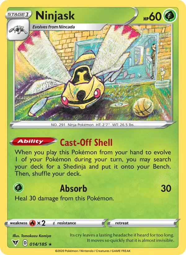 Ninjask — Vivid Voltage #14 (Pokémon TCG card)