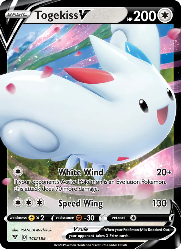 Togekiss V — Vivid Voltage #140 (Pokémon TCG card)