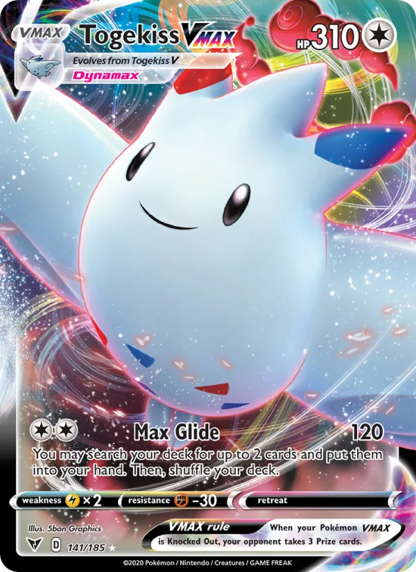 Togekiss VMAX — Vivid Voltage #141 (Pokémon TCG card)