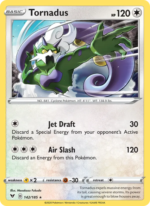 Tornadus — Vivid Voltage #142 (Pokémon TCG card)