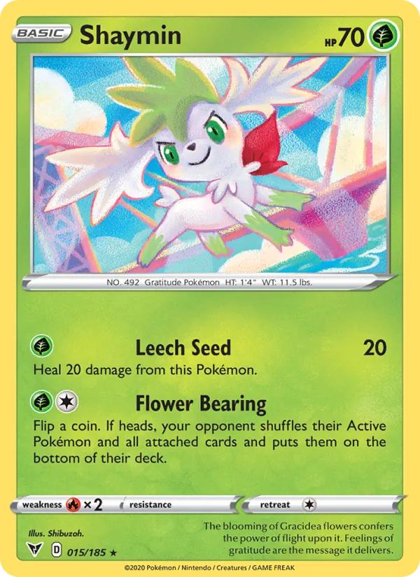 Shaymin — Vivid Voltage #15 (Pokémon TCG card)