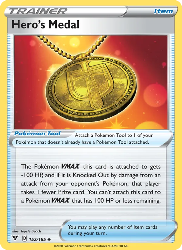 Hero's Medal — Vivid Voltage #152 (Pokémon TCG card)
