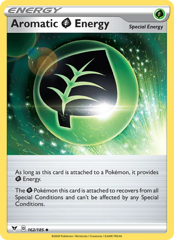 Aromatic Grass Energy — Vivid Voltage #162 (Pokémon TCG card)