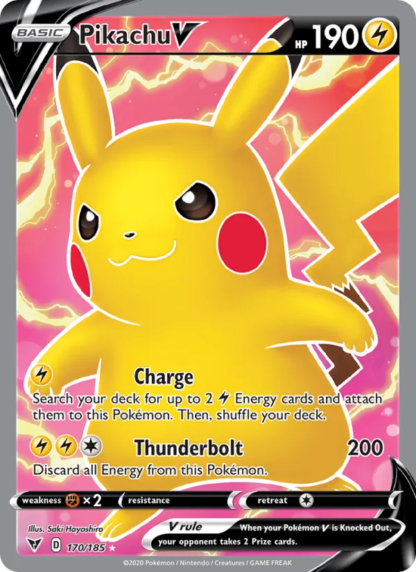 Pikachu V — Vivid Voltage #170 (Pokémon TCG card)