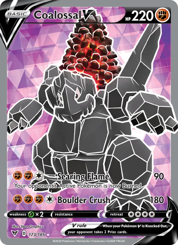 Coalossal V — Vivid Voltage #173 (Pokémon TCG card)
