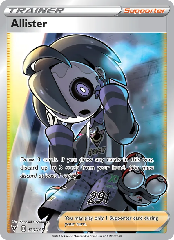 Allister — Vivid Voltage #179 (Pokémon TCG card)